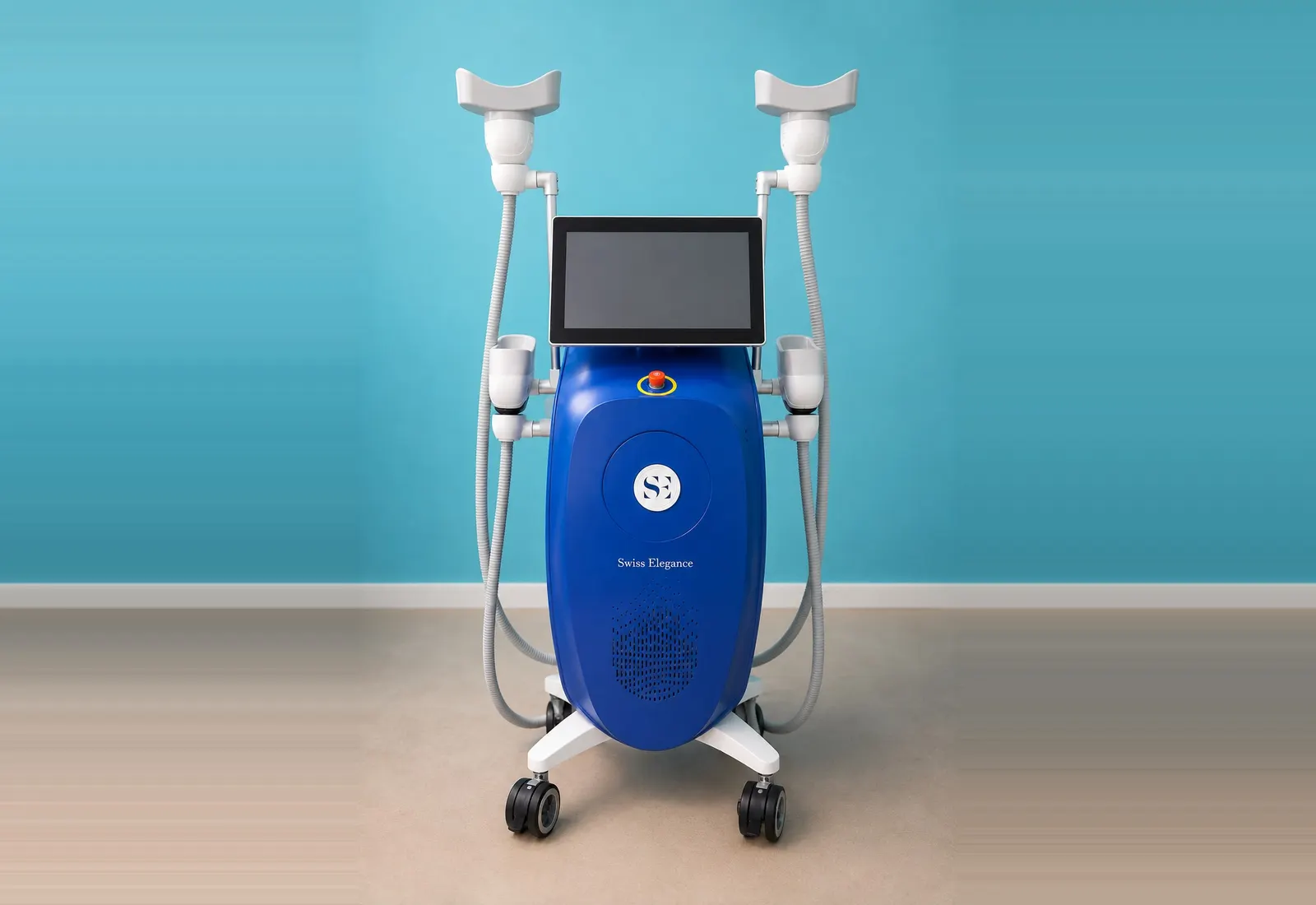 Appareil de cryolipolyse Swiss Elegance du cabinet C'Diet, avec ses quatre cryodes